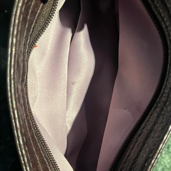 Coach Tan and Brown Signature Wristlet- Gently used - Picture 3 of 3